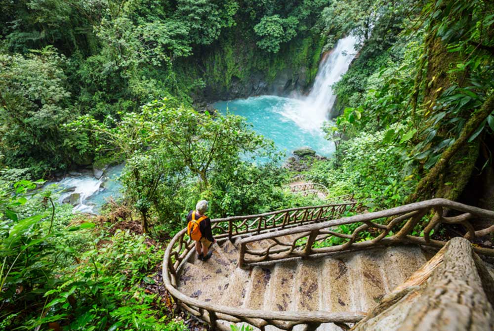 Beautiful Waterfall in Costa Rica